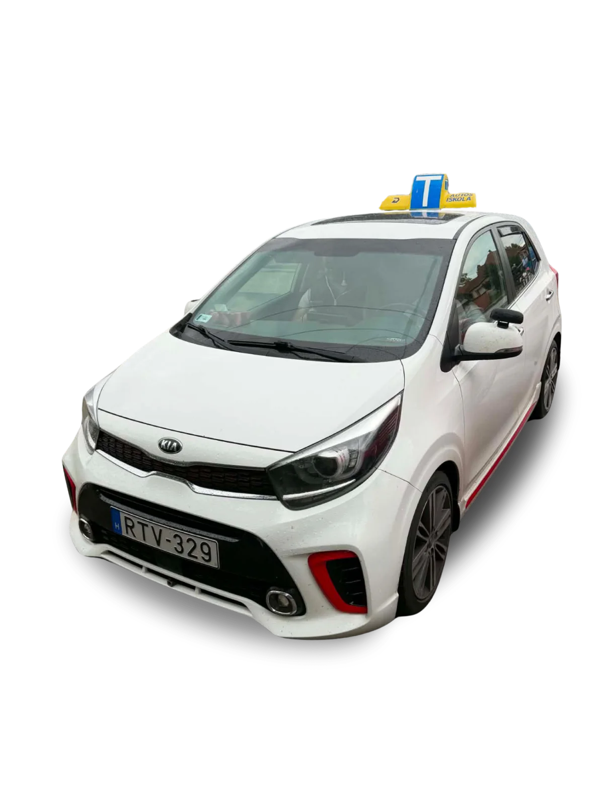A Dormi Autósiskola Kia Picanto oktatóautója